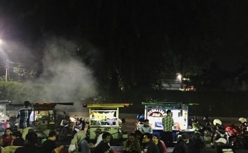 Begadang Cihuy di Taman Suropati Jakarta Pusat penjual taman suropati