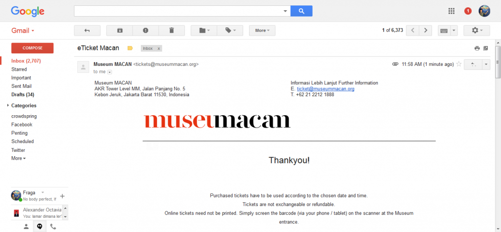 Cara Beli Online Tiket Museum Macan